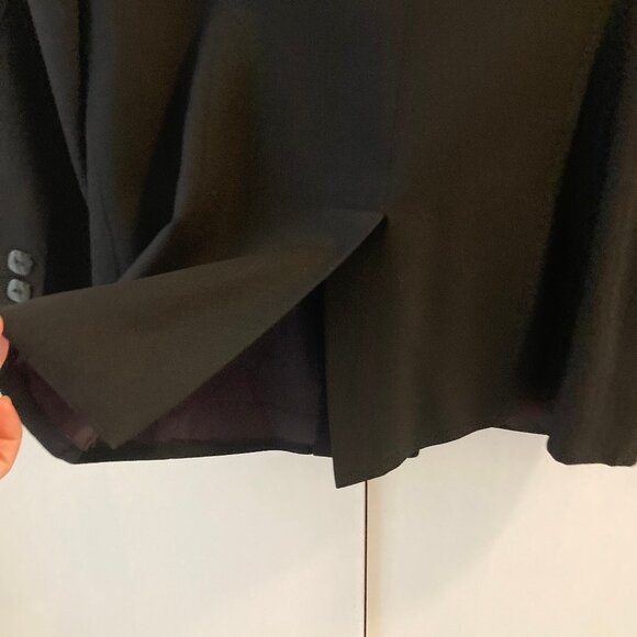 FINAL PRICE: Vintage Gianni Petite Size 4 Black Blazer - Picture 15 of 15